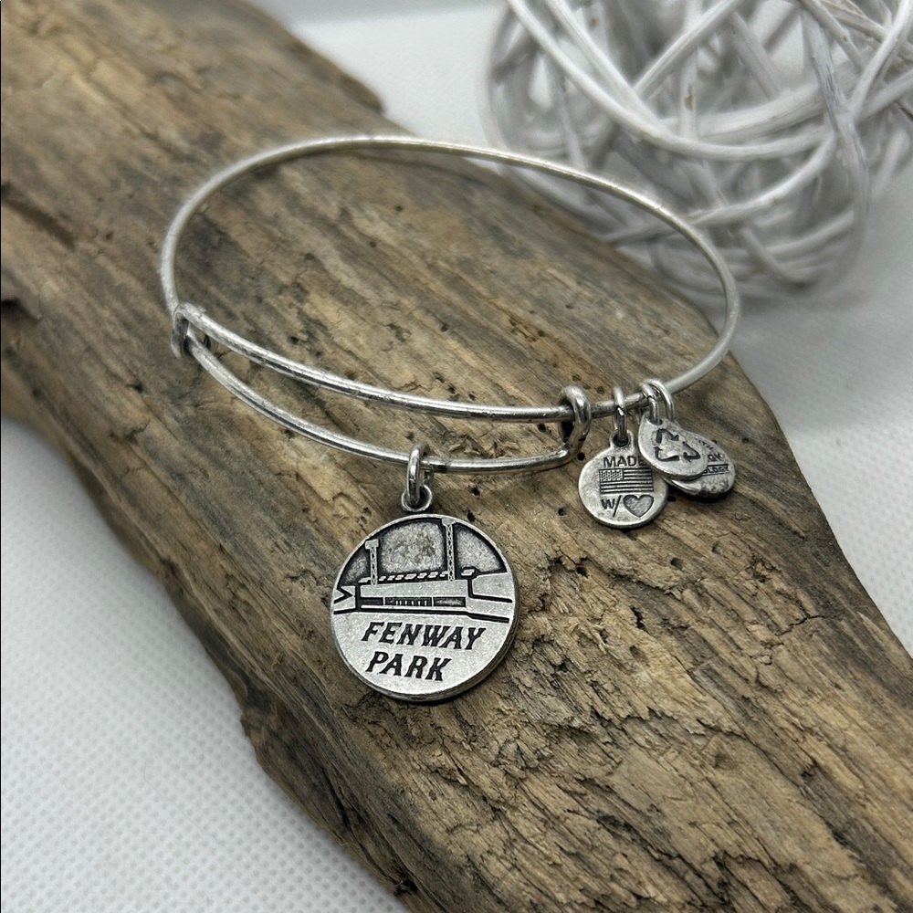 Silver Alex and Ani Fenway Park Charm Bracelet
